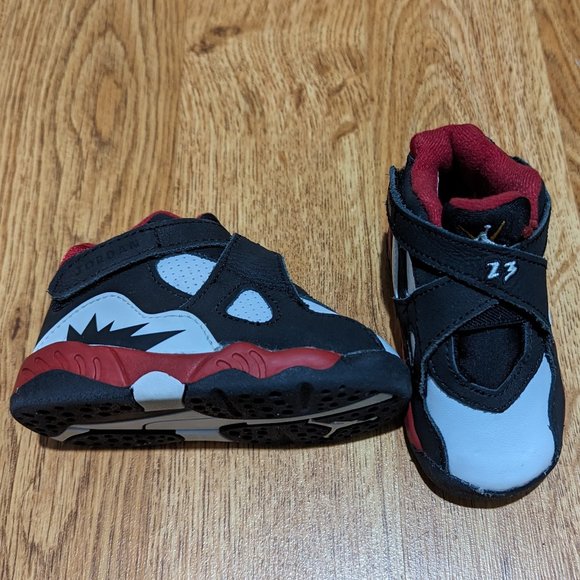 Jordan 8 Retro Baby/Toddler Shoes - Paprika - Size 5C - Picture 11 of 12